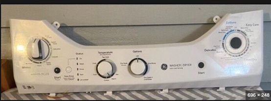 GE-Stacked-Laundry-Center-Control-Panel WE20X27260 GE-Stacked-Laundry-Center-Control-Panel WE20X27260